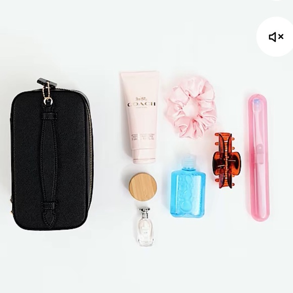 NWT Coach Signature Leather Cosmetic Case - Picture 4 of 16